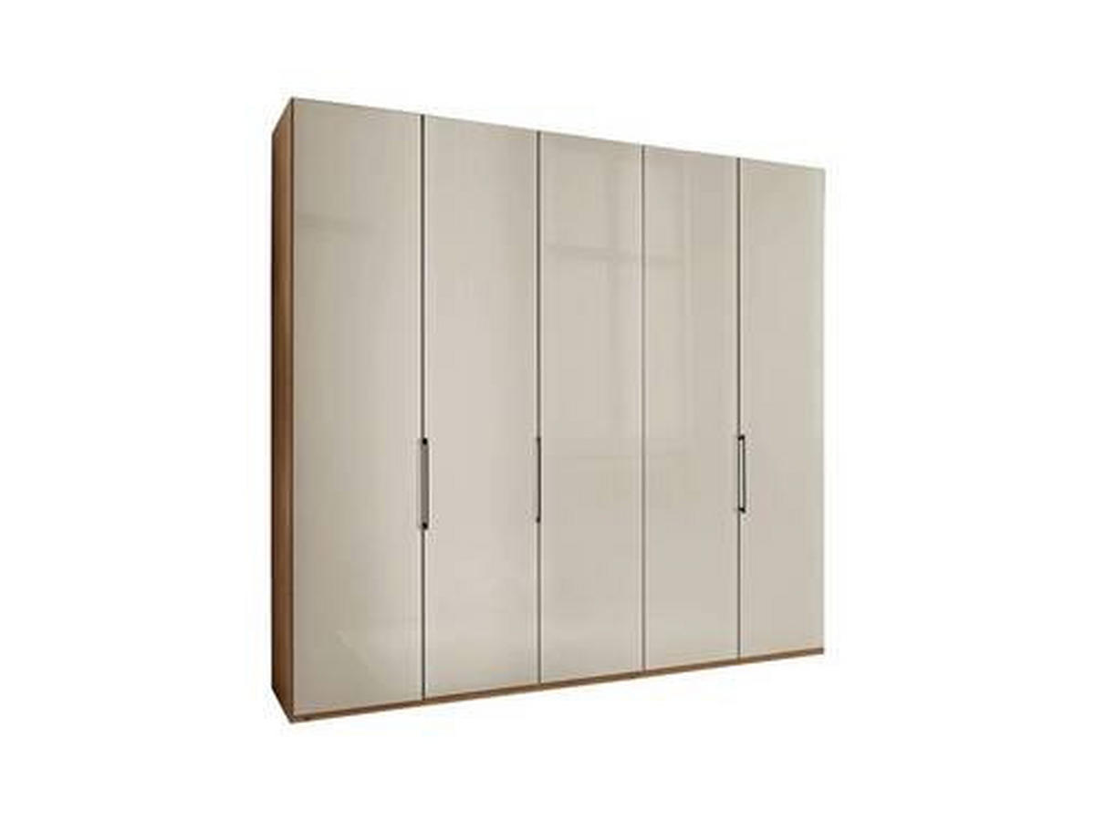 FALTTÜRENSCHRANK in Champagner, Eiche Bianco  - Schieferfarben/Eiche Bianco, Konventionell, Glas/Holzwerkstoff (250/216/58cm) - Dieter Knoll