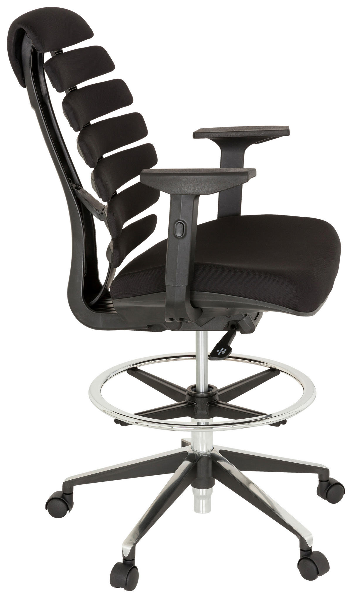 DREHSTUHL  in Flachgewebe Schwarz  - Schwarz, MODERN, Kunststoff/Textil (62/131/65cm) - MID.YOU