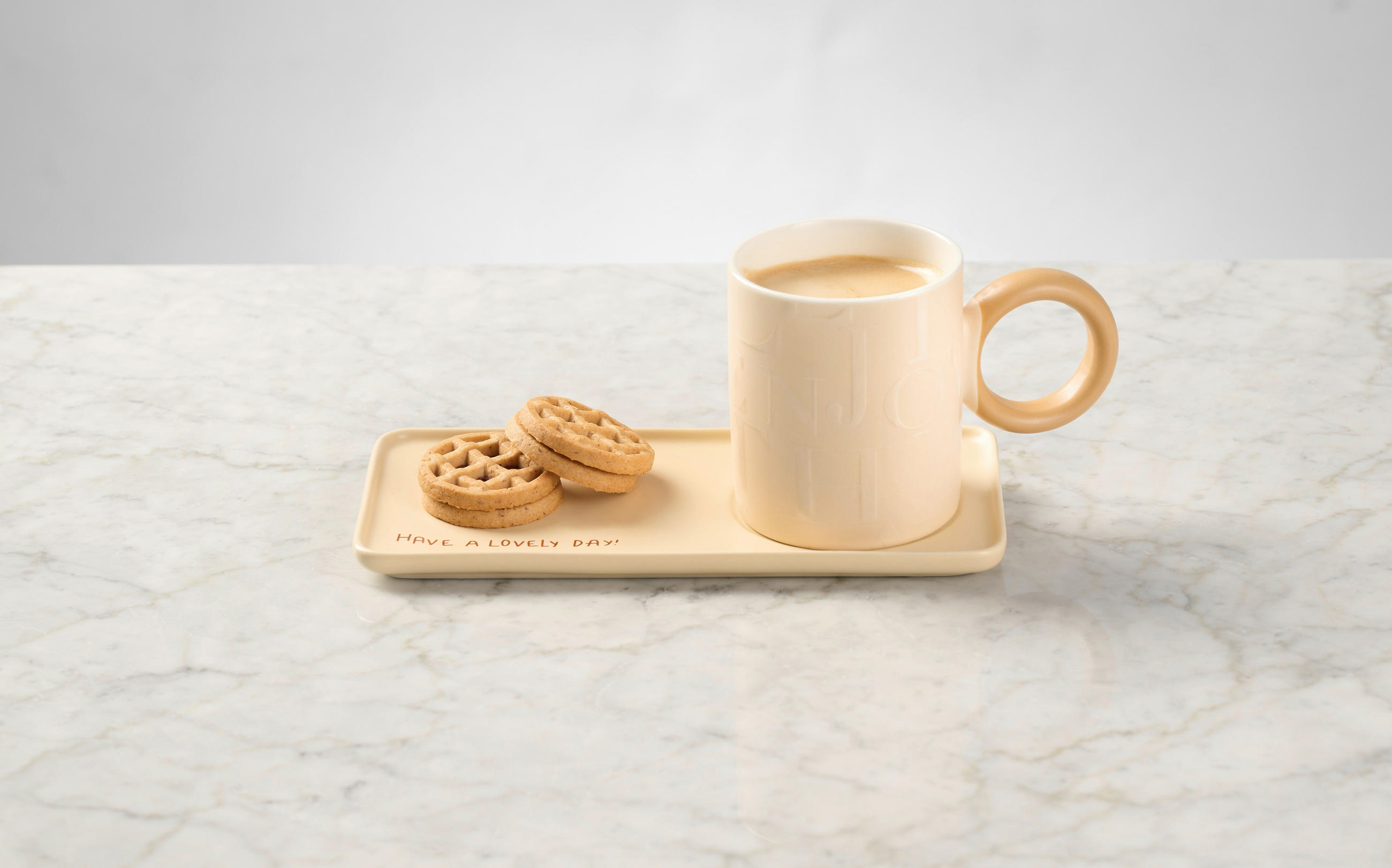 HRNČEK NA KÁVU nový kostný porcelán (new bone china) keramika  - krémová, Lifestyle, keramika - Novel