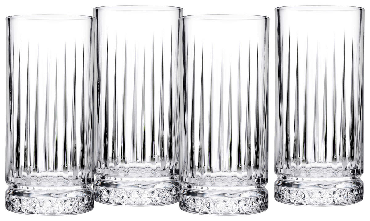Longdrinkgläser 4er Set 45cl Elysia  4-teilig  - Klar, Basics, Glas (450ml) - Creatable