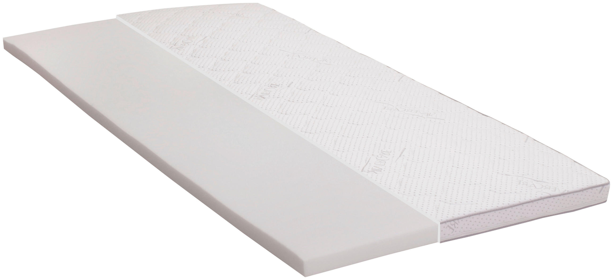 TOPPER 90/200 cm Höhe ca. 6 cm  - Weiß, Basics, Textil (90/200cm) - Carryhome