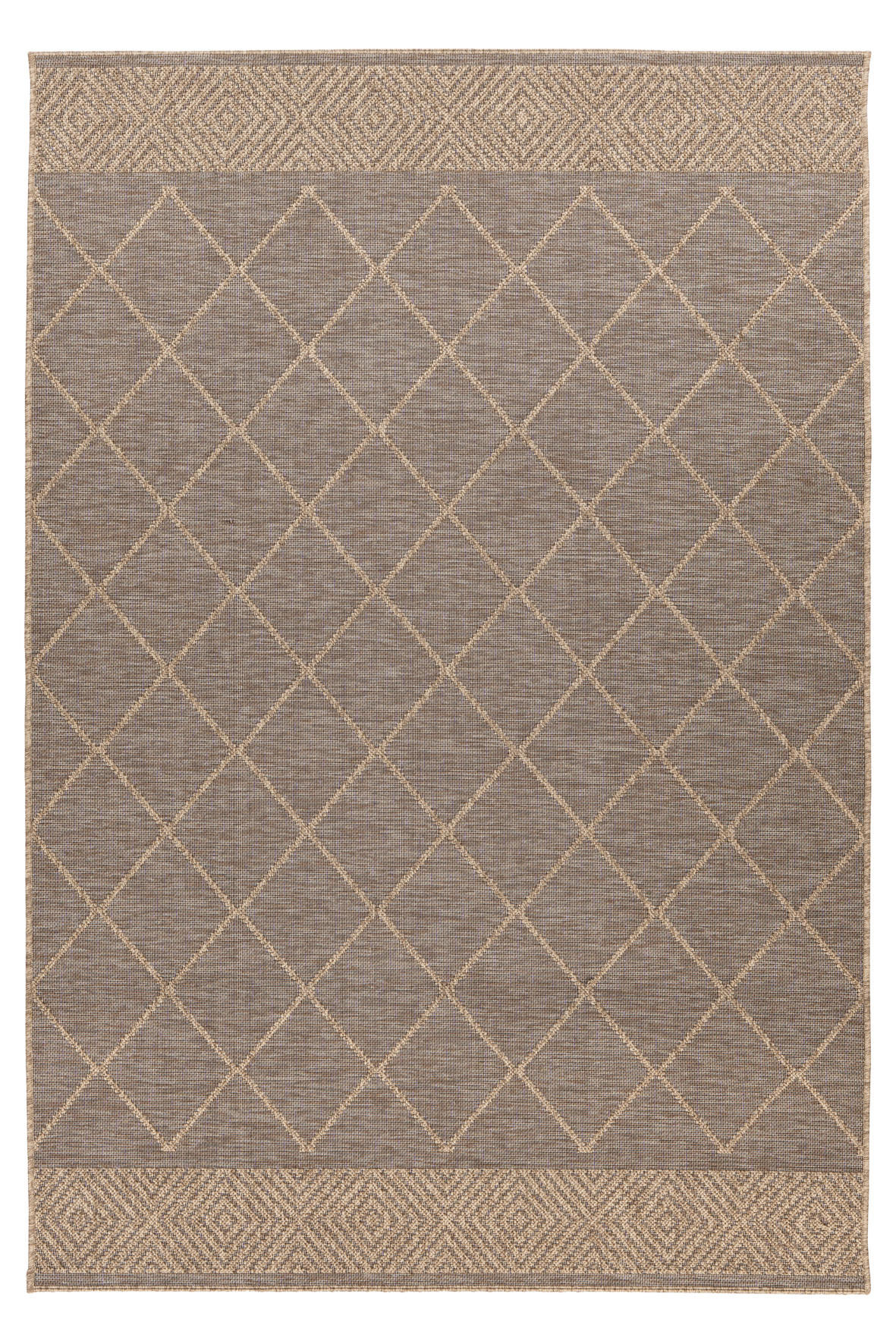 FLACHWEBETEPPICH 120/170 cm My Oslo  - Taupe, Design, Textil (120/170cm)