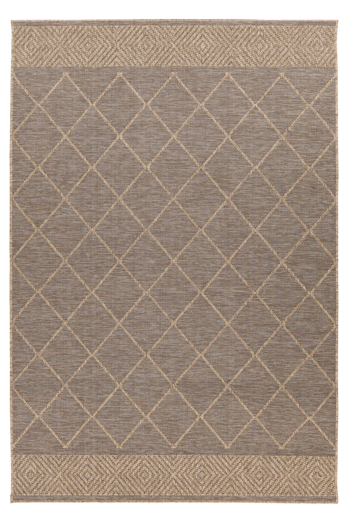 FLACHWEBETEPPICH 120/170 cm My Oslo  - Taupe, Design, Textil (120/170cm)