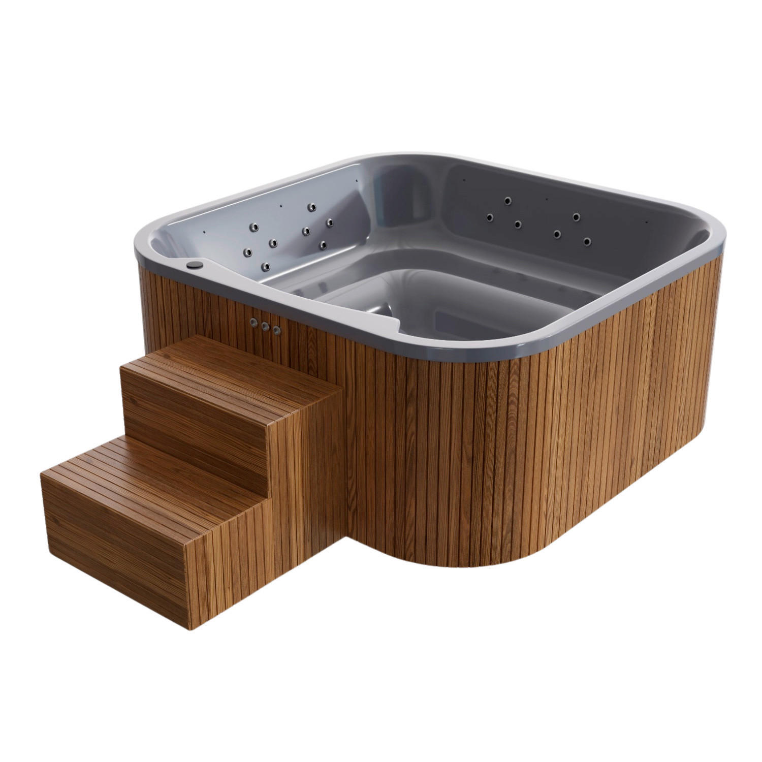 WHIRLPOOL Lamellen 202/96 cm  - Perlmutt/Grau, KONVENTIONELL, Holz/Kunststoff (202/96cm)