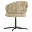 STUHL - Beige/Schwarz, Design, Textil/Metall (63/82/65cm) - Novel