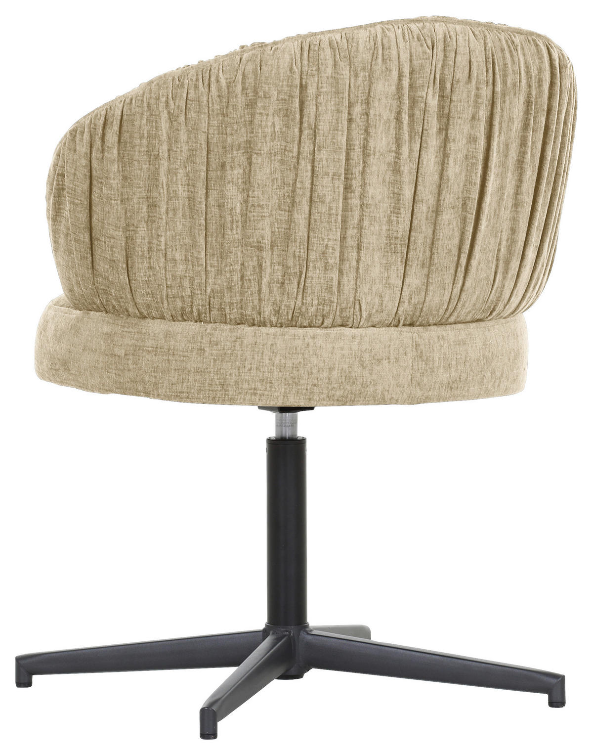 STUHL  in Flachgewebe  - Beige/Schwarz, Design, Textil/Metall (63/82/65cm) - Novel