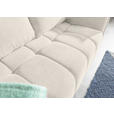 SCHLAFSOFA Plüsch Creme  inkl. Zierkissen, Rückenkissen, Bettkasten, Schlaffunktion, Rücken echt, Liegefläche im Originalstoff  - Creme/Schwarz, KONVENTIONELL, Kunststoff/Textil (200/73/105cm) - Carryhome