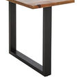ESSTISCH - Schwarz/Naturfarben, LIFESTYLE, Holz/Metall (180/90/76cm) - Landscape