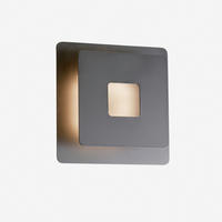 LED-WANDLEUCHTE - Schwarz, Design, Metall (18/18cm) - Fischer & Honsel