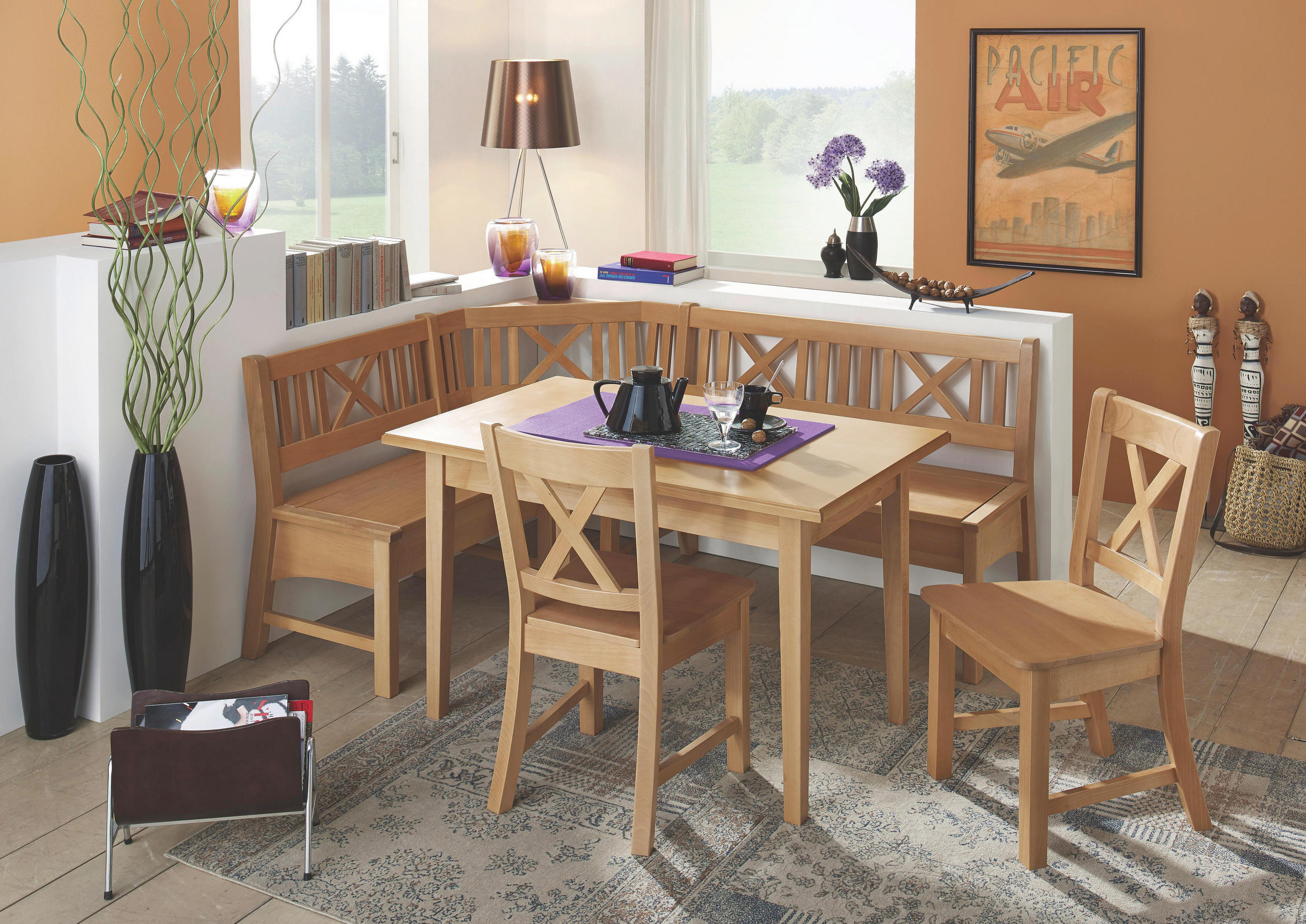 Eckbankgruppe Buche Massiv Buchefarben Online Kaufen Xxxlutz