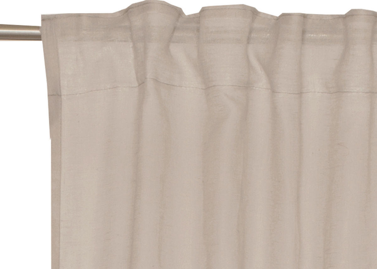 VORHANGSCHAL transparent  - Beige, Basics, Textil (130/250cm) - Schöner Wohnen