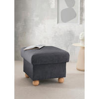 HOCKER Torello Mikrofaser Anthrazit  - Wildeiche/Anthrazit, KONVENTIONELL, Holz/Textil (56/46/56cm) - Livetastic