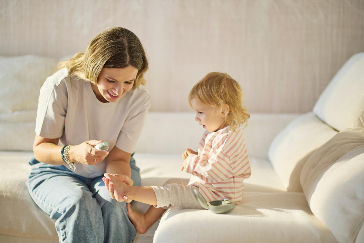 BABYPFLEGESET  5-teilig  - Salbeigrün, Basics, Kunststoff/Metall (10/15/4cm) - Nuvita