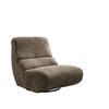 SESSEL Struktur Cappuccino    - Schwarz/Cappuccino, Design, Textil/Metall (74/85/105cm) - Livetastic