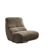 SESSEL Struktur Cappuccino    - Schwarz/Cappuccino, Design, Textil/Metall (74/85/105cm) - Livetastic