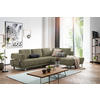 ECKSOFA in Chenille Hellgrün  277/235 cm  - Hellgrün, Design, Textil/Metall (277/235cm)