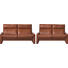 ZWEISITZER-SOFA Echtleder Braun - Braun, KONVENTIONELL, Leder (177/97/95cm) - Erpo