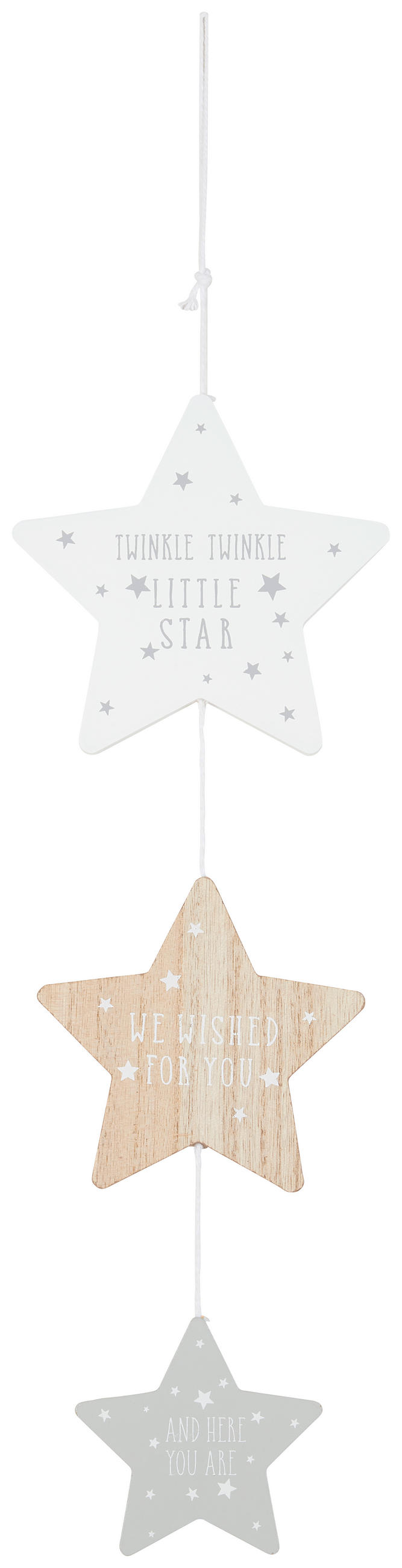 FÜGGŐDÍSZ - natúr színű/fehér, Trend, faalapú anyag (53cm) - My Baby Lou