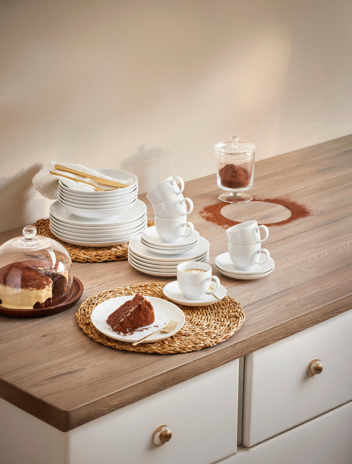 KOMBISERVICE Lido 30-teilig  - Weiß, Basics, Keramik - Seltmann Weiden