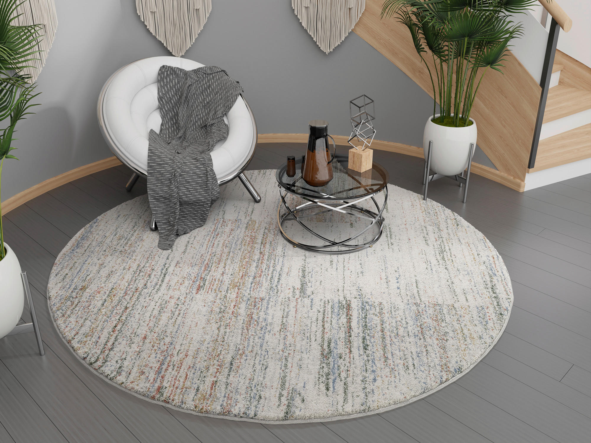 WEBTEPPICH 240/240 cm Multicolor  - Multicolor, Design, Textil (240/240cm) - Novel