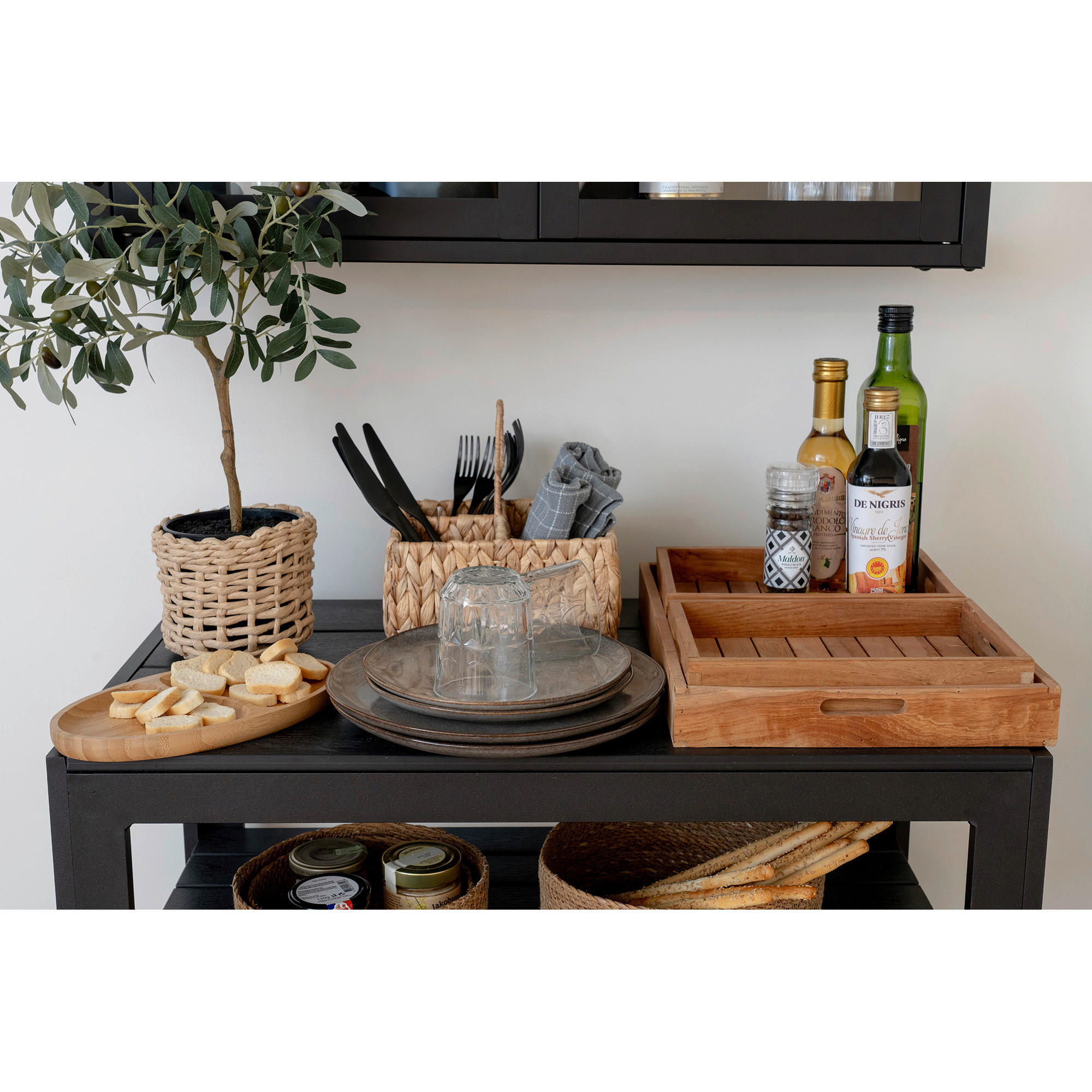 Thumbnail - Speisetellerset Selma, Grau, Stein, 4-teilig, Steinoptik, rund, lebensmittelecht, Essen & Trinken, Geschirr, Teller, Spe...