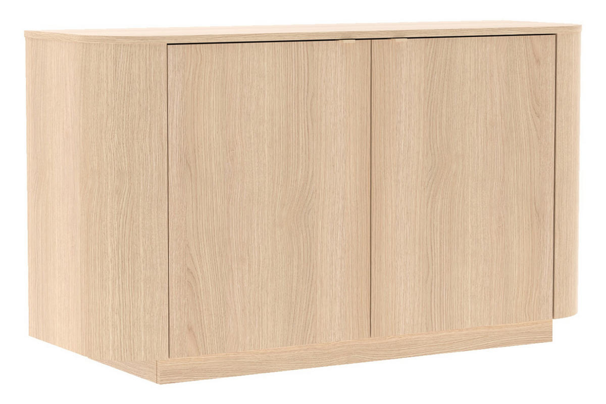 SIDEBOARD  131/76/43 cm  - Eichefarben, Design, Holzwerkstoff/Metall (131/76/43cm) - MID.YOU