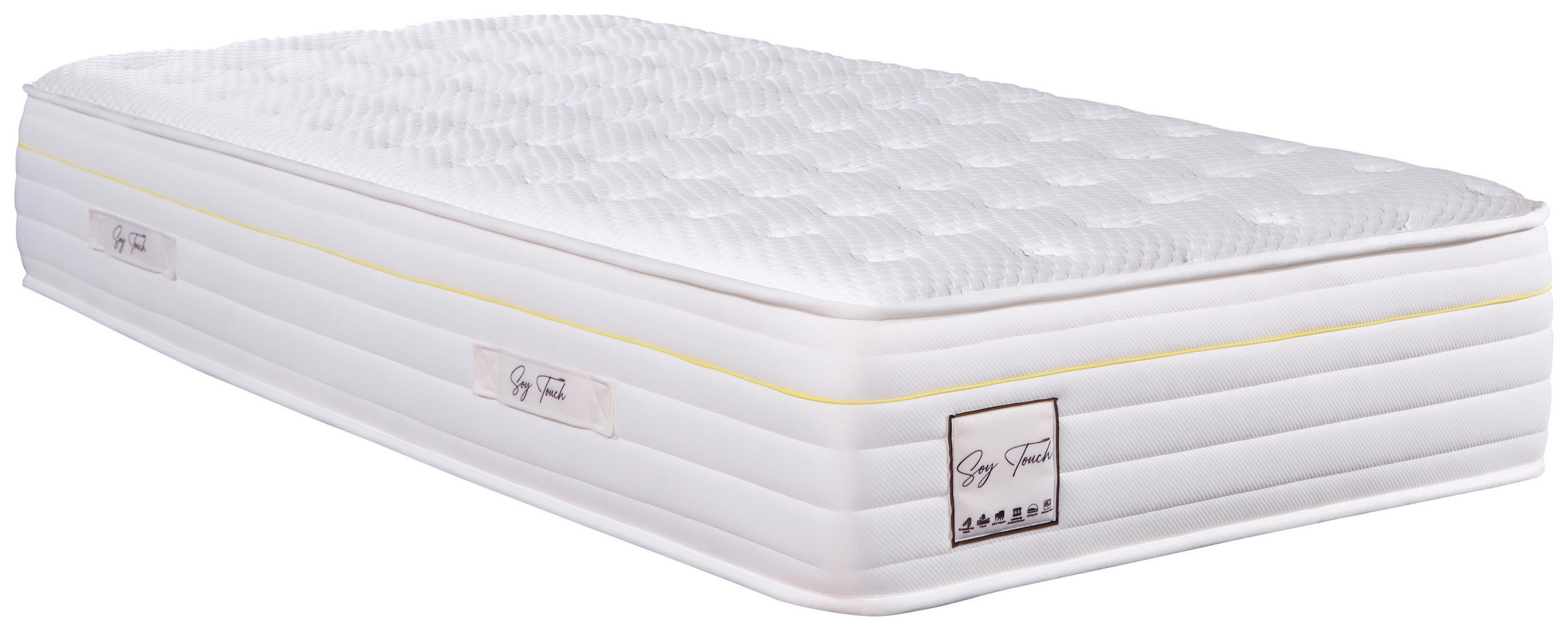 Taschenfederkernmatratze Soy Touch 90x200 cm H3 H: 28 cm