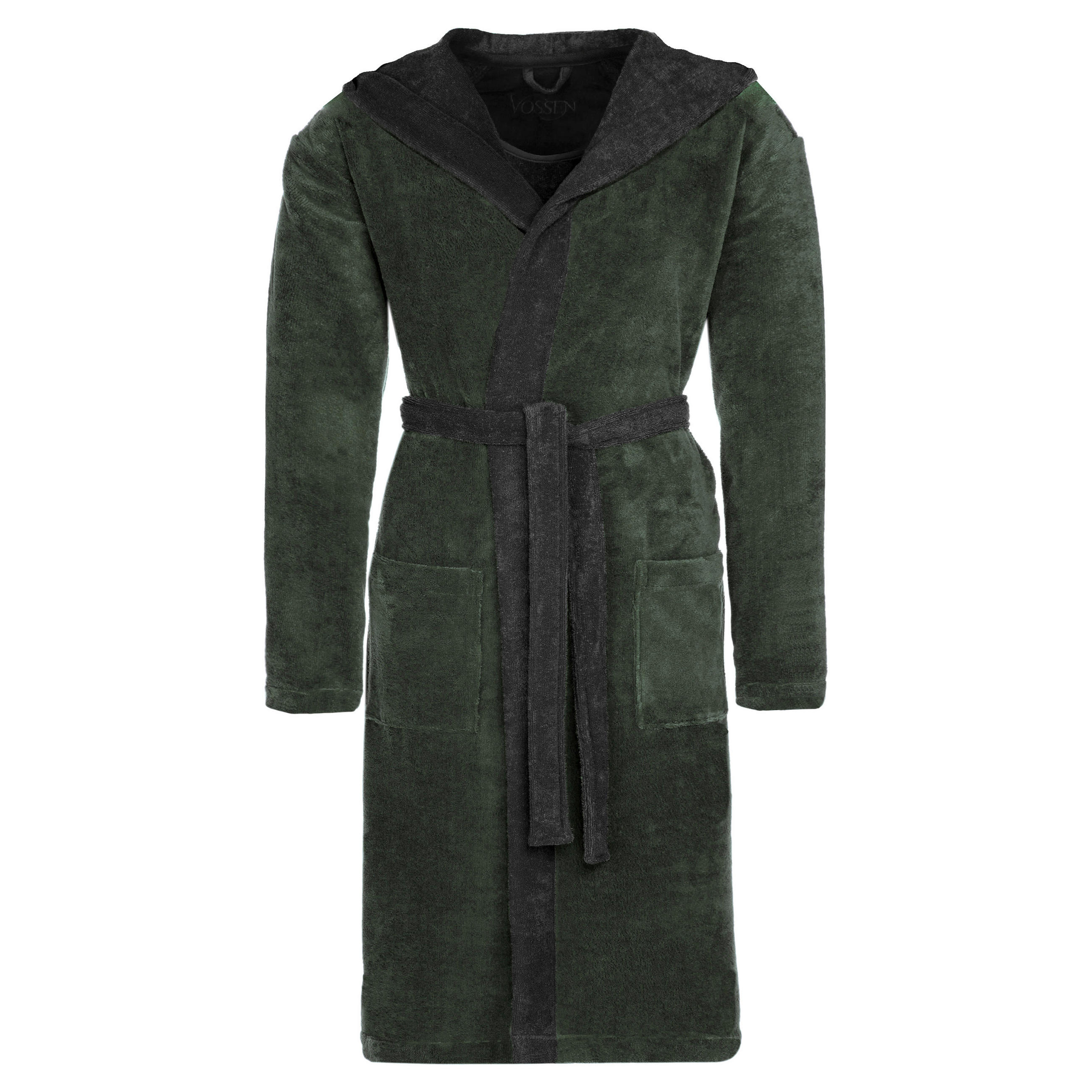 FROTÉ ŽUPAN UNISEX velikost: L - zelená, Basics, textil (Lnull) - Vossen