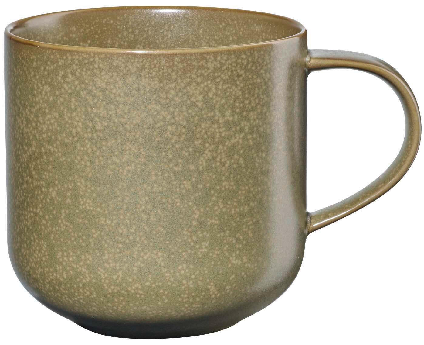 HRNEK NA KÁVU porcelán keramika  - olivově zelená, Design, keramika (9,2/9,5cm) - ASA