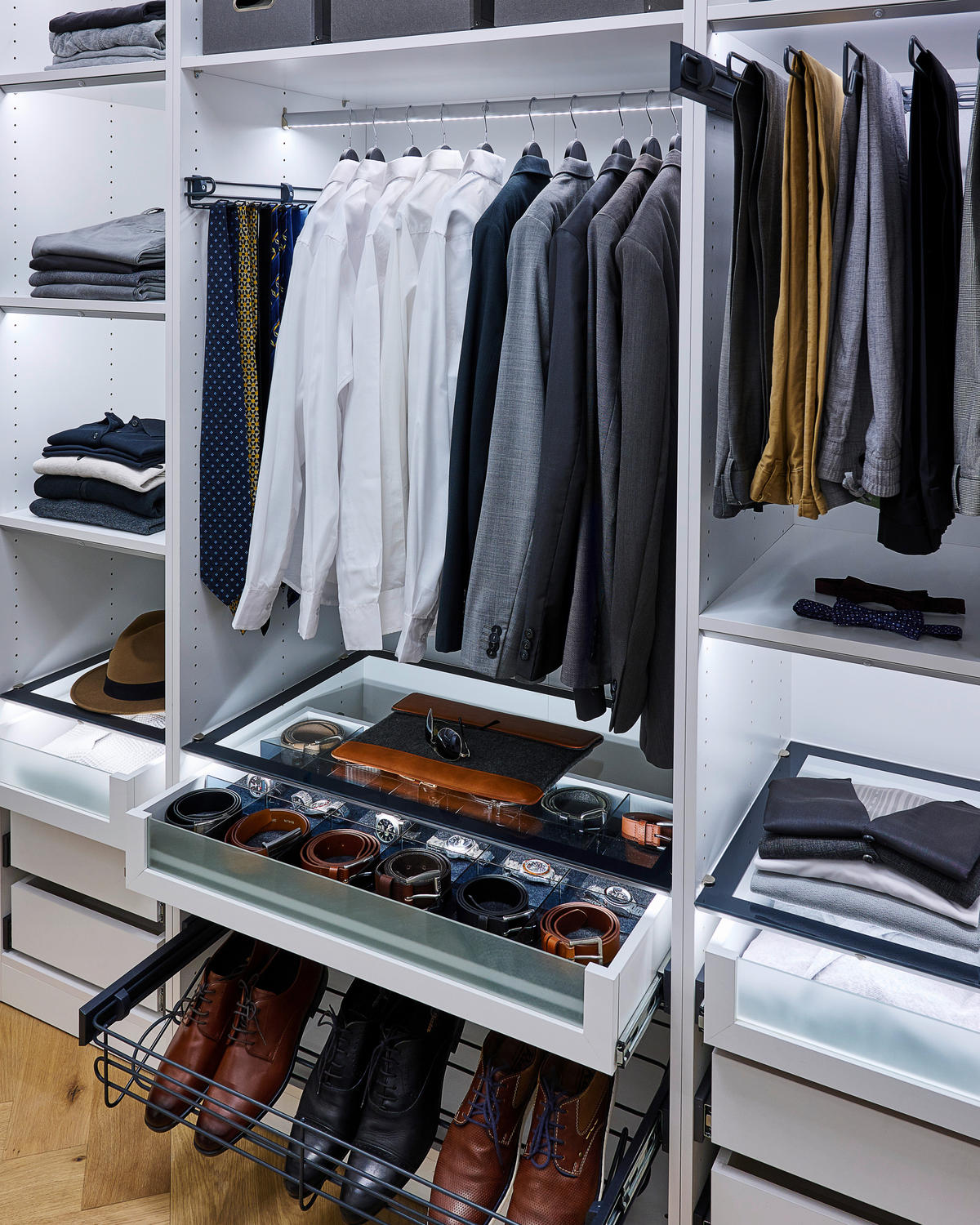 KORPUS ORMARA ZA ODJEĆU  bijela  91/242/57 cm    - bijela, Konvencionalno, drvni materijal (91/242/57cm) - Hom`in