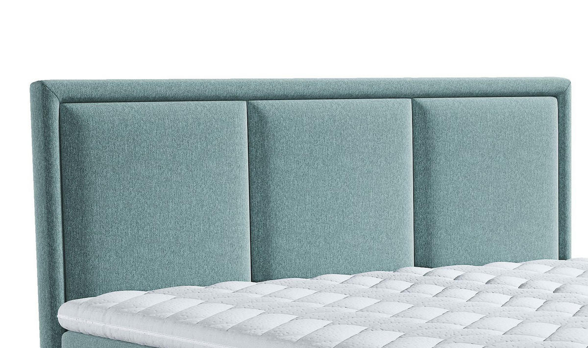 BOXSPRINGBETT 180/200 cm  in Türkis  - Türkis, Design, Kunststoff/Textil (180/200cm) - MID.YOU