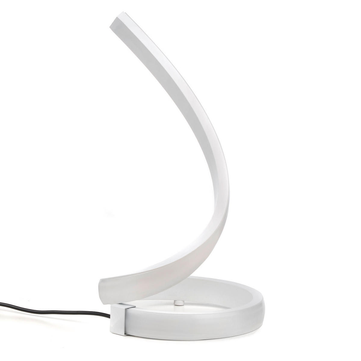 STOLNÍ LED LAMPA, 16/16/32 cm - bílá, Design, kov (16/16/32cm)