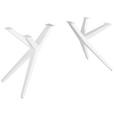 TISCHGESTELL 60/72/70 cm  Metall Creme  - Creme, Design, Metall (60/72/70cm) - Landscape