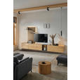 WOHNWAND  in Anthrazit, Eichefarben  342/160/50 cm  - Eichefarben/Anthrazit, Design, Glas/Holz (342/160/50cm) - Dieter Knoll
