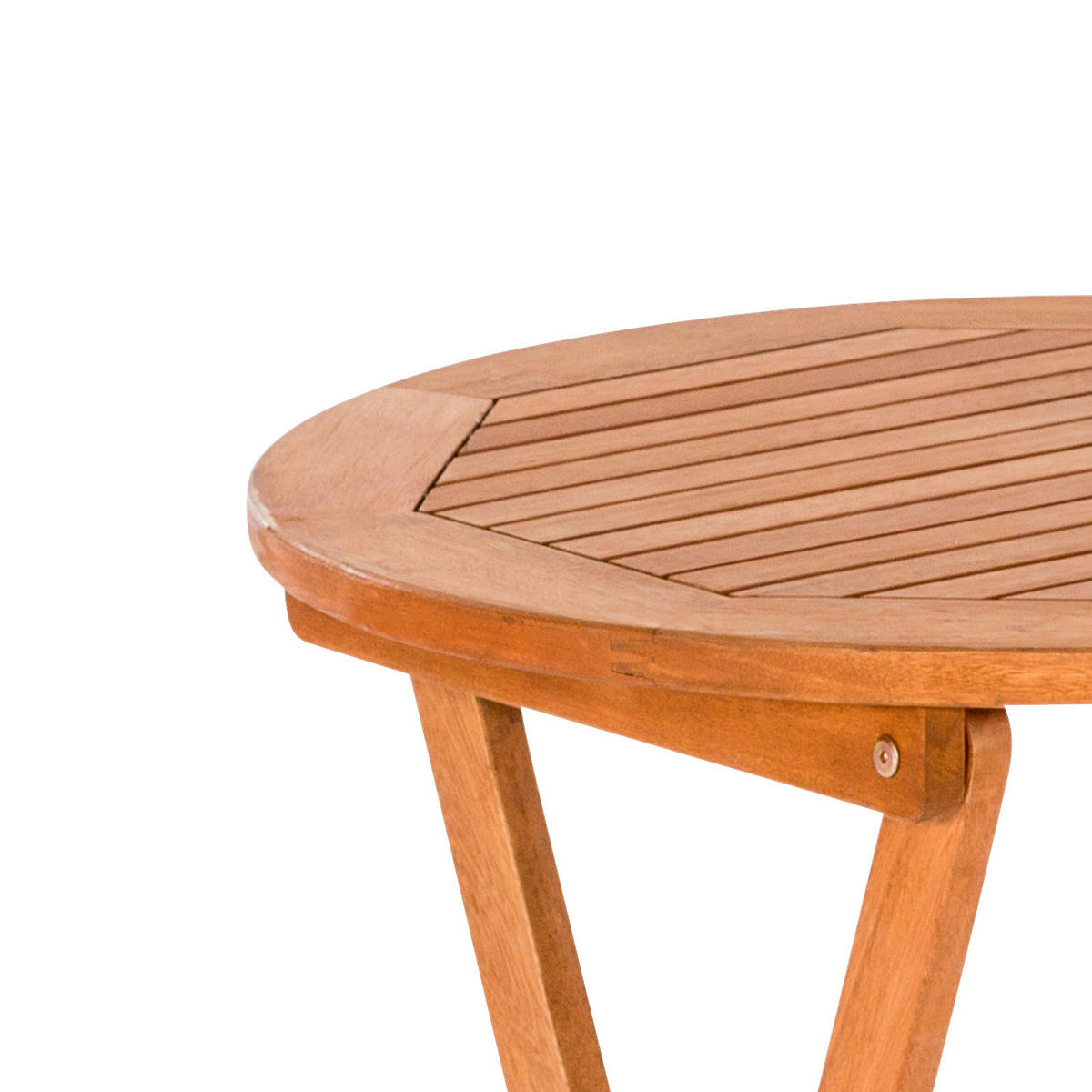 GARTENKLAPPTISCH Holz rund  - Naturfarben, KONVENTIONELL, Holz (65/75/65cm) - Gardenson