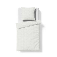 BETTWÄSCHESET 3-teilig Black Royal - Mako Brokat Damast Bettwäsche Damast 200/210 cm  - Weiss, Basics, Textil (200/210cm) - Fleuresse