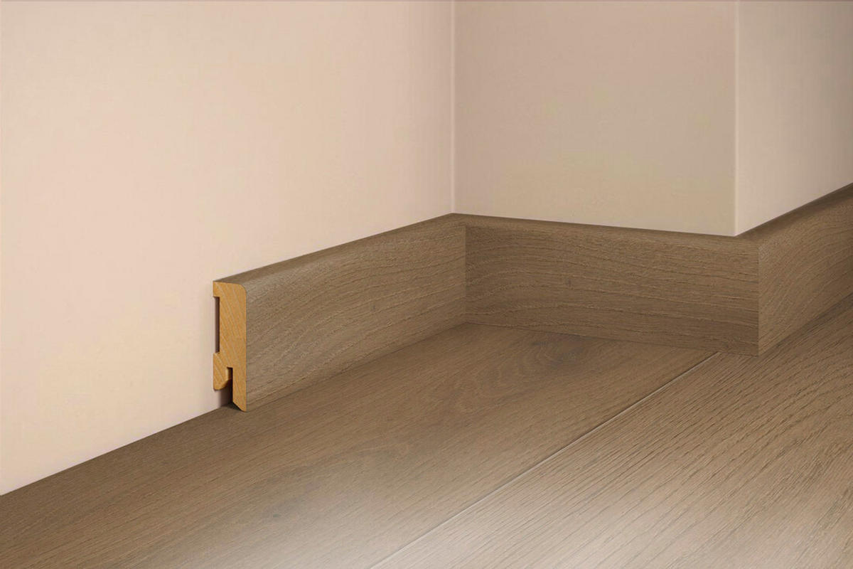 SOCKELLEISTE, Eiche Cafe Pur  - Basics, Holz (250/5/1,6cm) - Tilo
