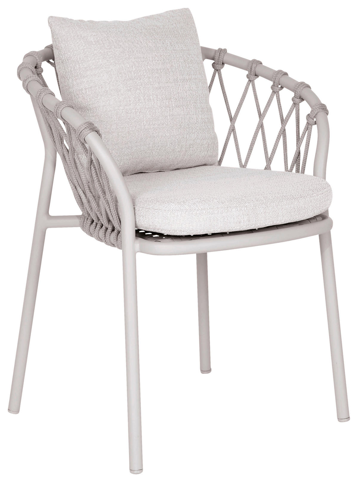 GARTENSESSEL Aluminium Greige  - Greige, Natur, Textil/Metall (69/79/62cm) - Stern