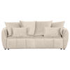 SCHLAFSOFA in Flachgewebe Beige  - Beige/Schwarz, Konventionell, Kunststoff/Textil (250/70/118cm) - MID.YOU