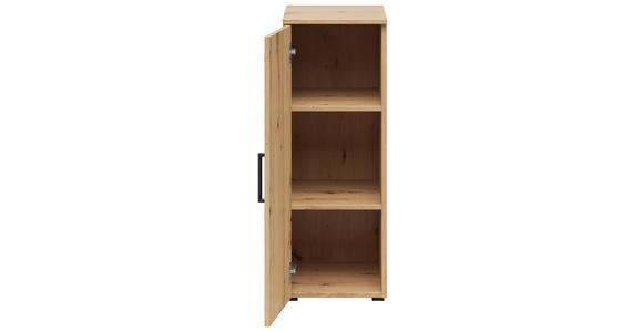 MEHRZWECKSCHRANK 30/83/40 cm  - Schwarz/Eiche Artisan, MODERN, Holzwerkstoff/Kunststoff (30/83/40cm) - Carryhome