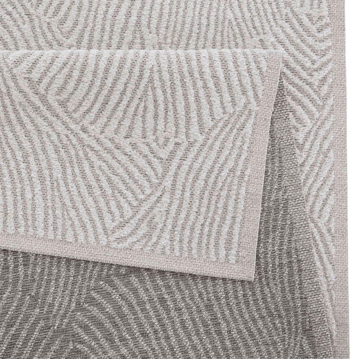 OUTDOORTEPPICH  für Terrasse und Balkon 160/230 cm Ginko Creme  - Creme, KONVENTIONELL, Textil (160/230cm) - Novel