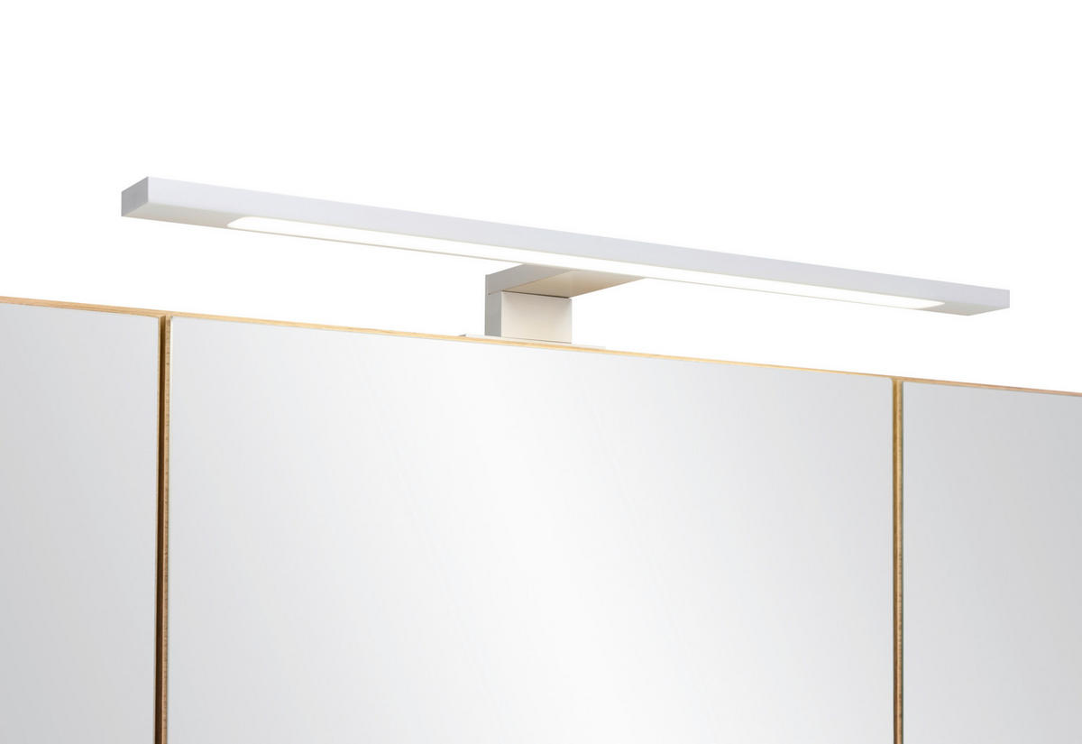 SPIEGELSCHRANK 60/64/20 cm  - Eichefarben/Silberfarben, KONVENTIONELL, Glas/Holzwerkstoff (60/64/20cm) - Xora