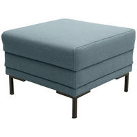 HOCKER Looks VII Webstoff Petrol  - Petrol/Schwarz, Design, Textil/Metall (55/45/55cm) - LOOKS by W.Joop