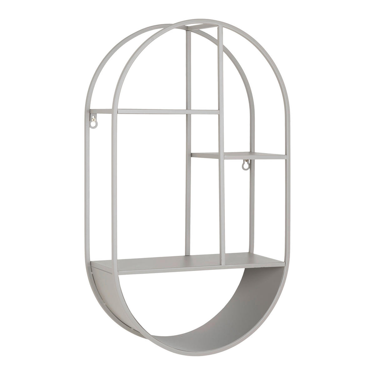 VÄGGHYLLPLAN 35/60/15 cm  - grå, Design, metall (35/60/15cm)