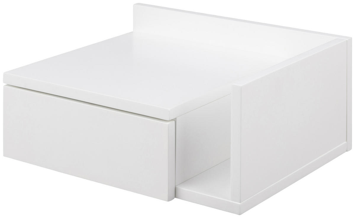 NACHTKÄSTCHEN  in Weiss  - Weiss, Modern, Holzwerkstoff (40/16,5/32cm) - MID.YOU