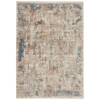 VINTAGE-TEPPICH 133/185 cm Samarkand Blau, Beige rechteckig  - Blau/Beige, LIFESTYLE, Textil (133/185cm) - Novel