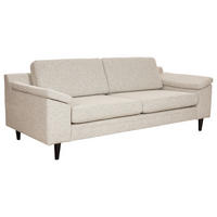 2,5-SITS SOFFA i ljusgrå  - ljusgrå/svart, Design, metall/trä (211/85/92cm) - Pure Home Comfort