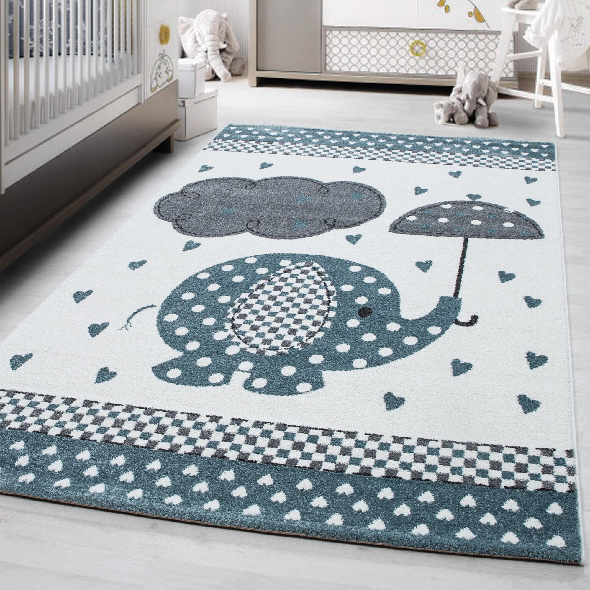 KINDERTEPPICH 80/150 cm Kids 570 - Blau/Weiß, Trend, Textil (80/150cm)