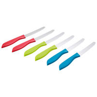 MESSERSET Bunt 6-teilig  - Blau/Rot, Basics, Kunststoff/Metall - WMF