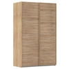 SCHWEBETÜRENSCHRANK Sonoma Eiche  - Sonoma Eiche, Design, Holzwerkstoff/Kunststoff (137/223/68cm) - Novel